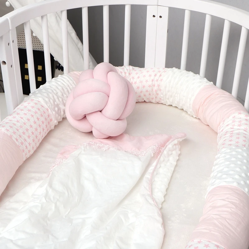 

250cm Newborn Crib Cot Fence Safety Protector Cushion Baby Bed Bumper Bedding Drop Shipping