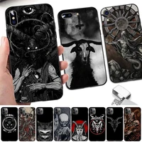 lvtlv demonic satanic scary skull phone case for iphone 11 12 13 mini pro xs max 8 7 6 6s plus x 5s se 2020 xr cover
