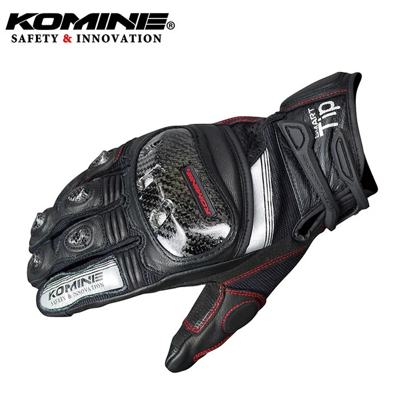 Бесплатная доставка Komine GK 193 Гонки на мотоциклах кожа Перчатки мотогонок