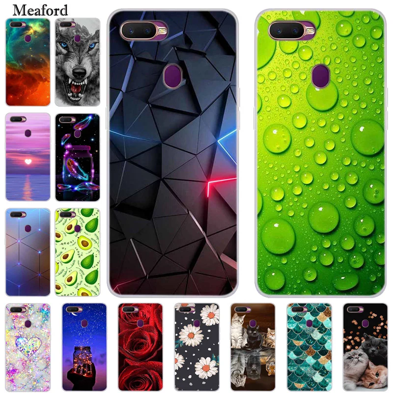 

For OPPO A5S Case Luxury Silicone TPU Soft Back Cover Phone Case For OPPO AX5S CPH1909 CPH1920 Funda Shockproof Cartoon Coque