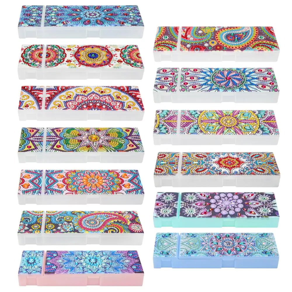 Сделай сам алмазная картина мандала специальная форма чехол для карандашей