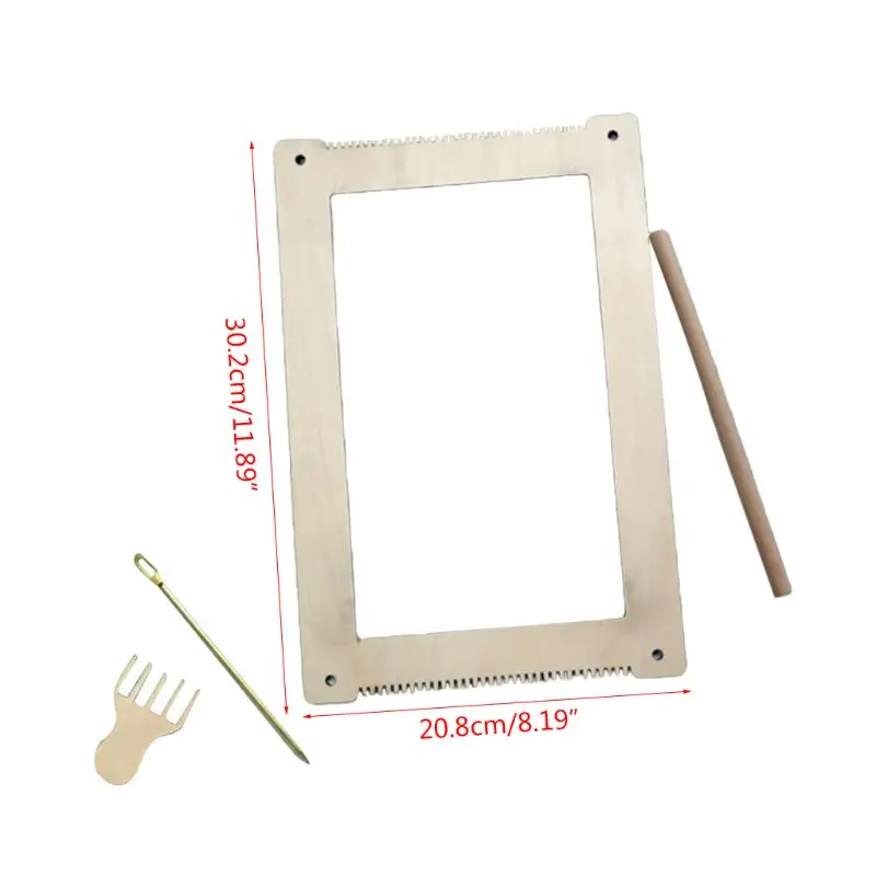 

Kids Square Knitting Loom Board Kit Handheld Craft Weaving Tool for Children