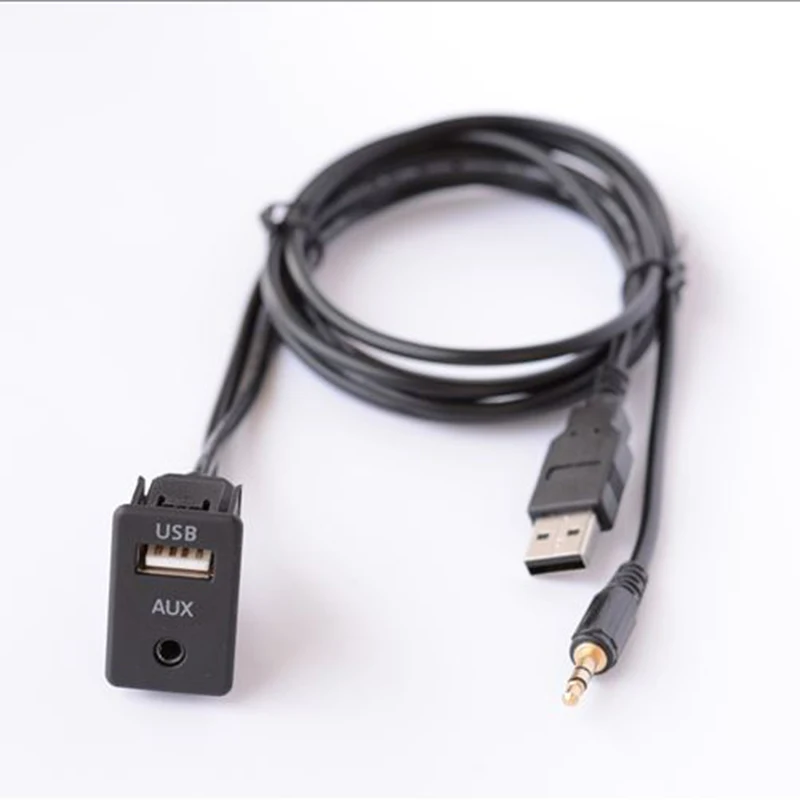 3 5 мм AUX адаптер USB порт разъем для наушников аудио удлинитель панель