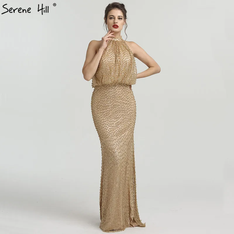 Сексуальное модное вечернее платье русалки с лямкой на шее 2021 элегантное без