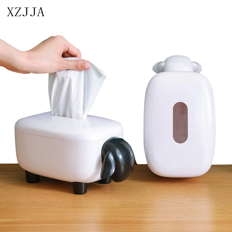 XZJJA Милая коробка для салфеток с овечкой из мультфильма семейная офисная