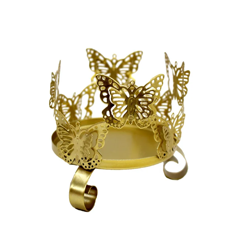 Креативные золотые железные подсвечники в скандинавском стиле современная