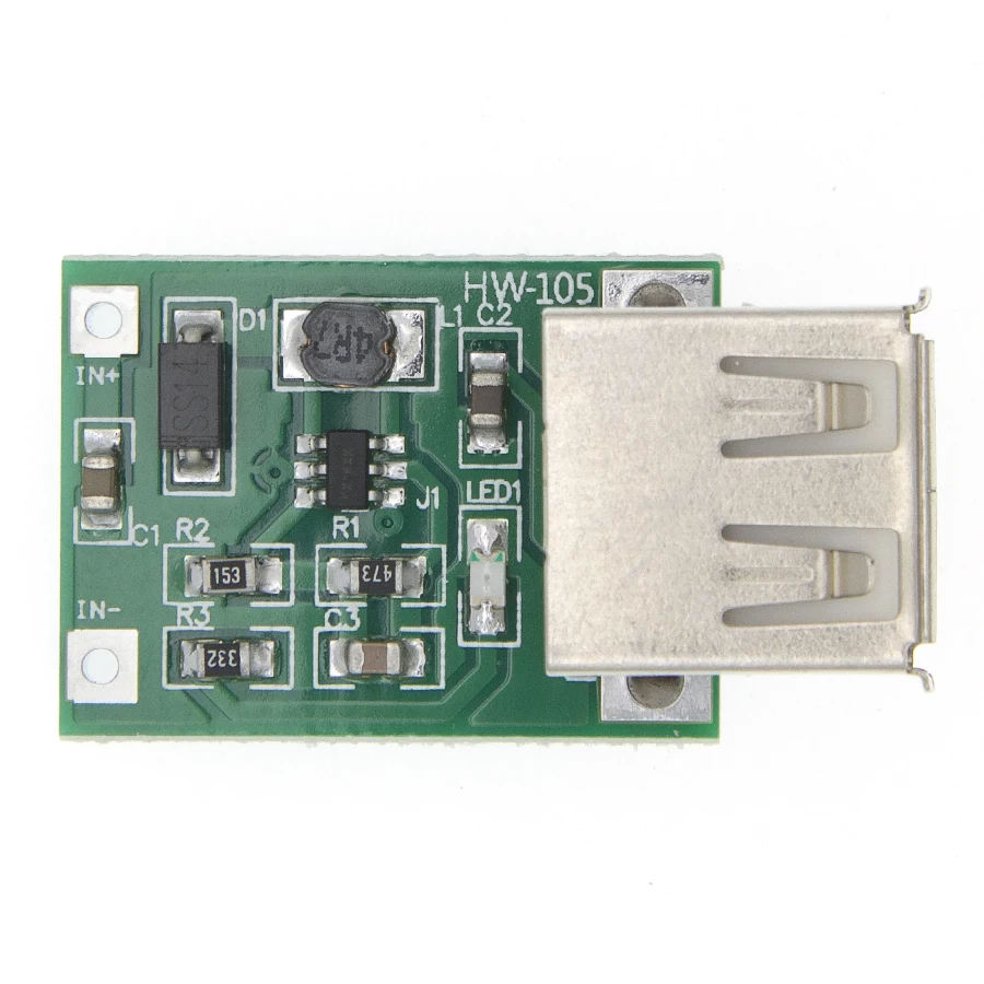 5 шт. DC 3 В до 5 В USB выход зарядное устройство Повышающий Модуль питания мини DC-DC повышающий преобразователь