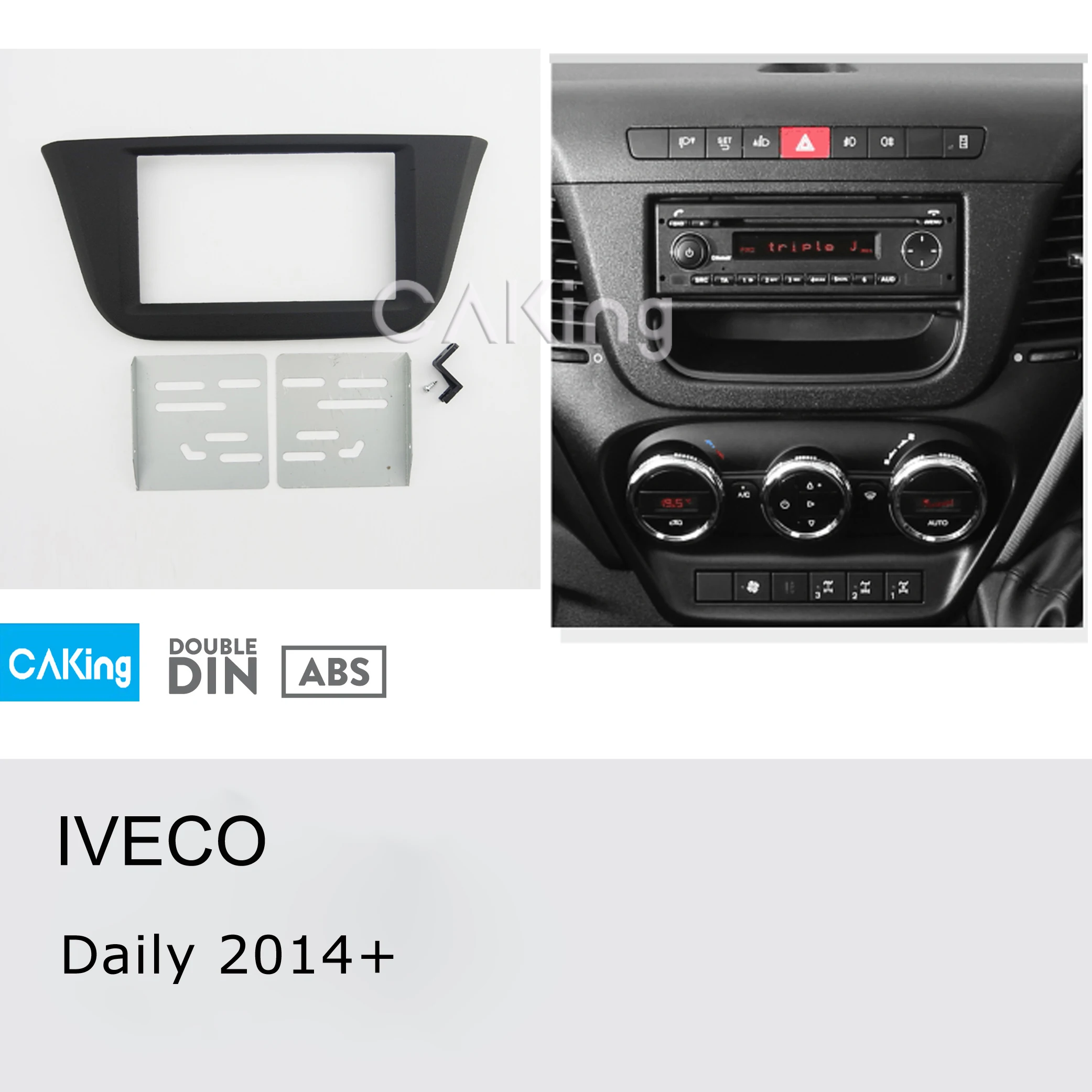 Двойная Din Автомобильная радиопанель Fascia ДЛЯ IVECO Daily 2014 + комплект для приборной