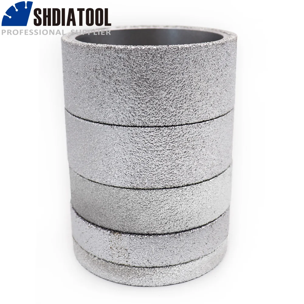 

SHDIATOOL 3"/75mm Vacuum Brazed Diamond Grinding wheel Flat Profile Wheel for marble, granite , quartz , ceramics