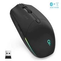 seenda 2 4gbluetooth compita rechargeable mouse with adjustable dpi 2400 rgb gaming wireless mouse silent click optical mice