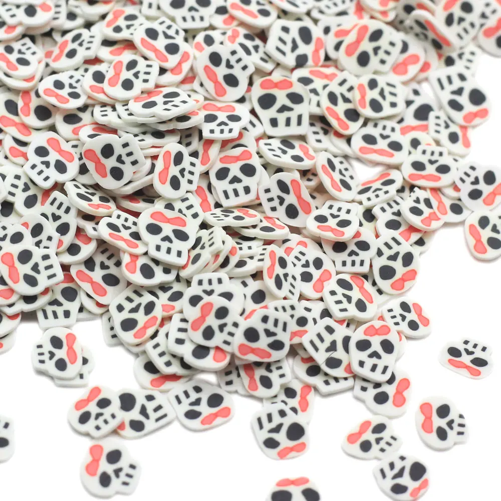 

50/200g Хэллоуин Стиль ломтик полимерная мягкая глина Sprinkes ручной работы для изготовления аксессуаров DIY ногтей искусство украшения