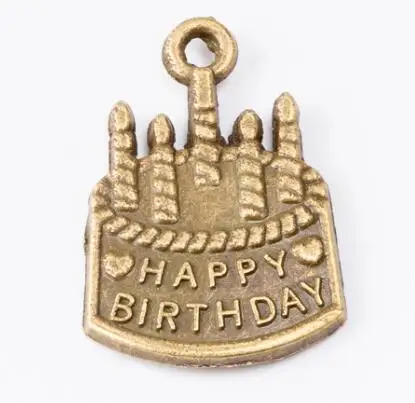 25 шт. винтажные подвески из цинкового сплава для торта на день рождения кулон DIY