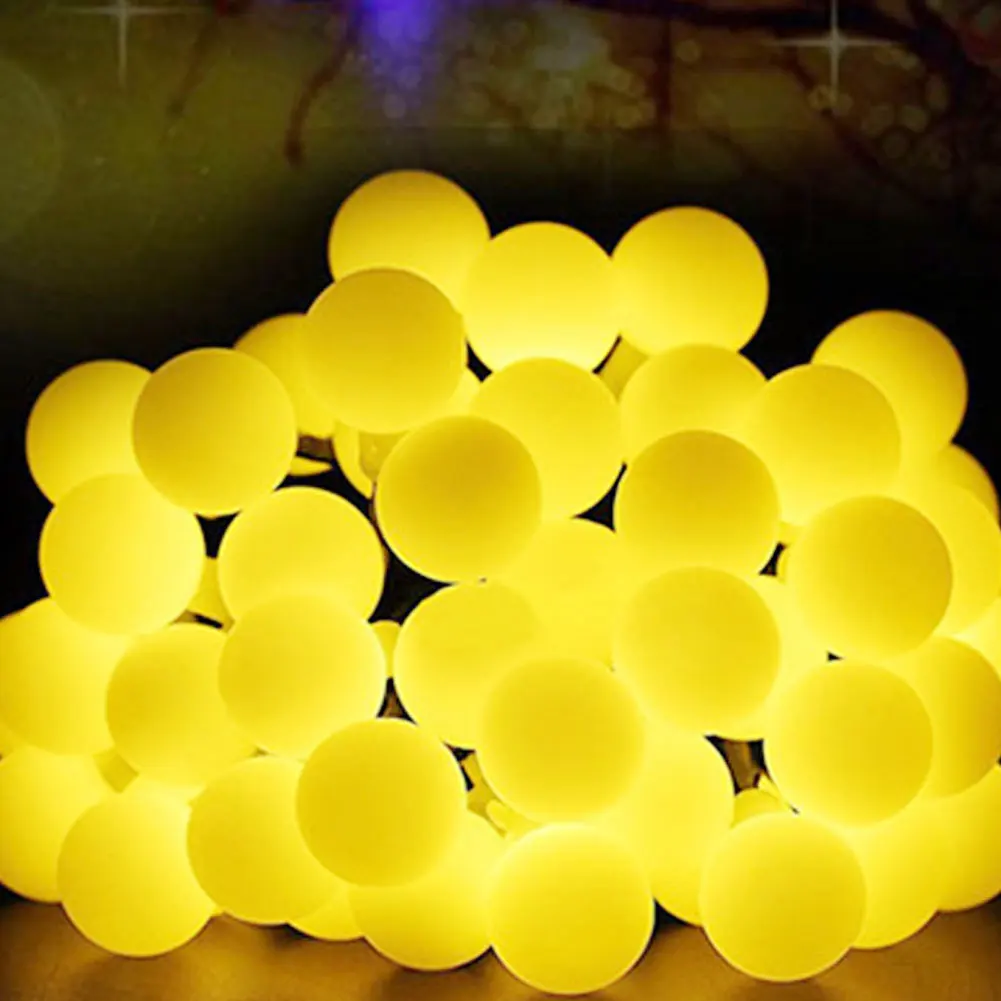 

Уличная Водонепроницаемая гирлянда с круглыми лампочками, 10 м, 100 светодиодов