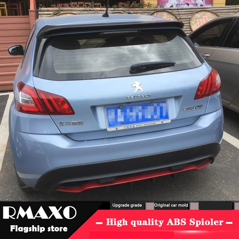 Спойлер для Peugeot 308S высококачественный спойлер из АБС-пластика заднего крыла
