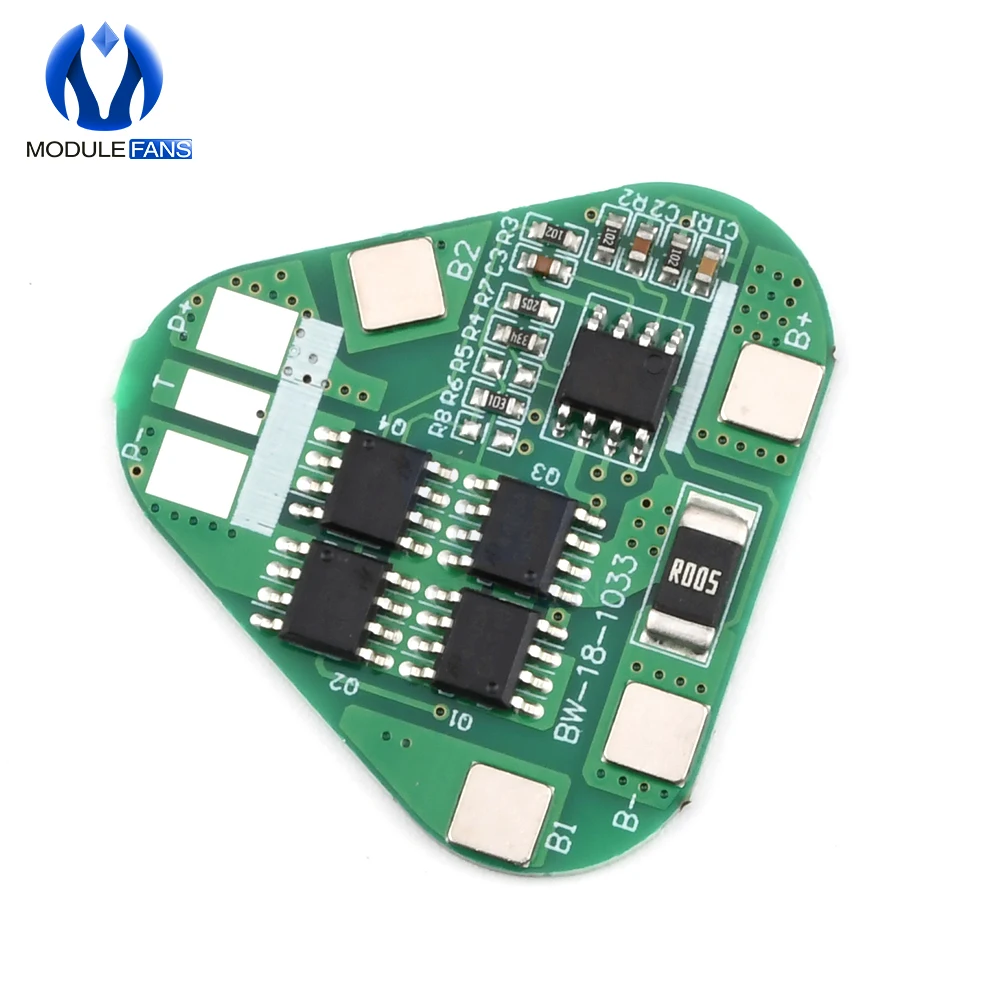 Цилиндрическая призматическая литий-полимерная батарея 3 S серии 4A Li-ion Cell PCB Module Diy