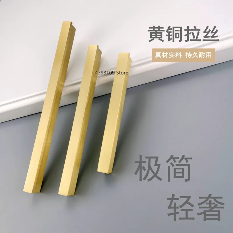 Золотая Ручка для украшения шкафа кухонного ручка выдвижного ящика и