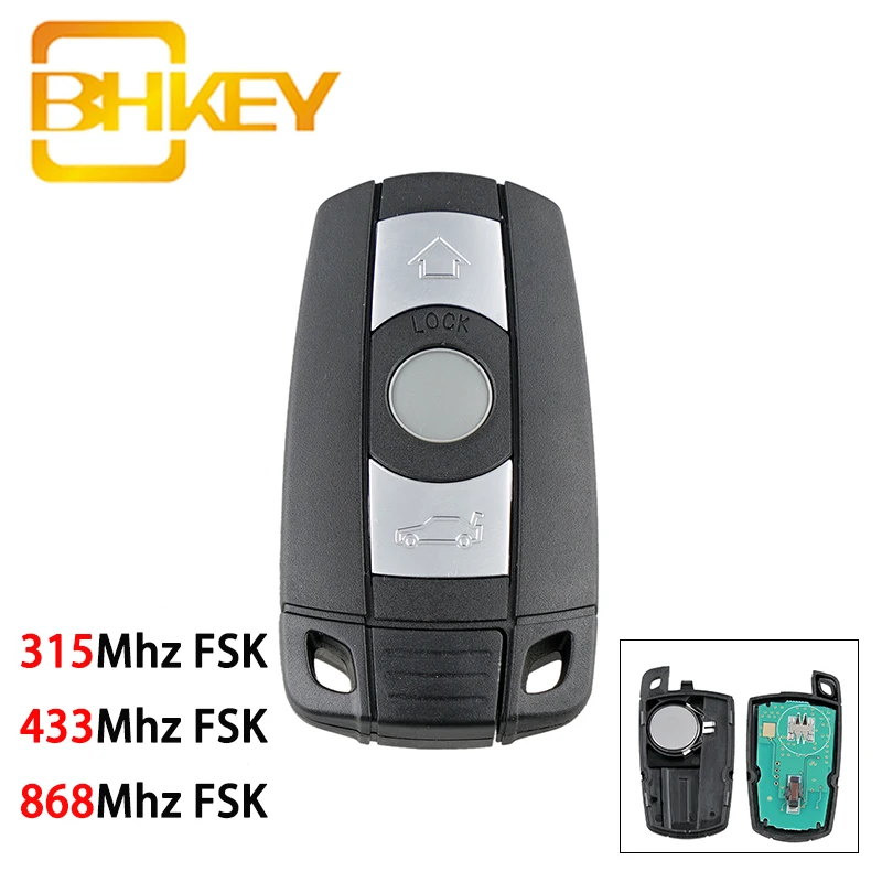 Умный Автомобильный ключ BHKEY для BMW 868/433/315 МГц FSK 1/3/5/7 серии CAS3 X5 X6 Z4 дистанционный