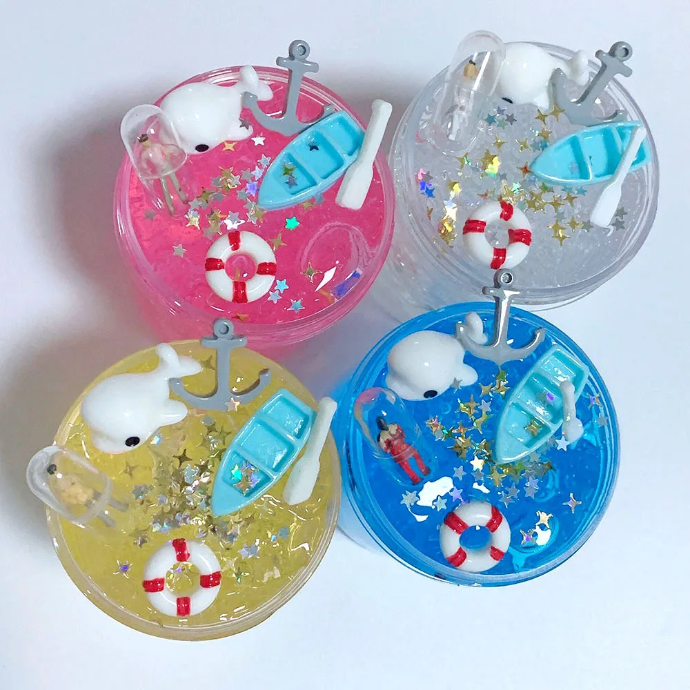 120 мл красивый Радужный пушистый пудинг Кристалл Эластичный слизи глина игрушки