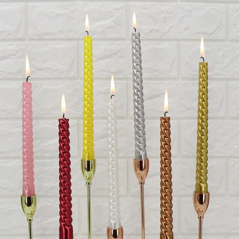 

Dripless Taper Candles Unscented Dinner Candle Set of 12 for Home Dcor, Wedding Receptions,Celebrations,Baby Showers & More
