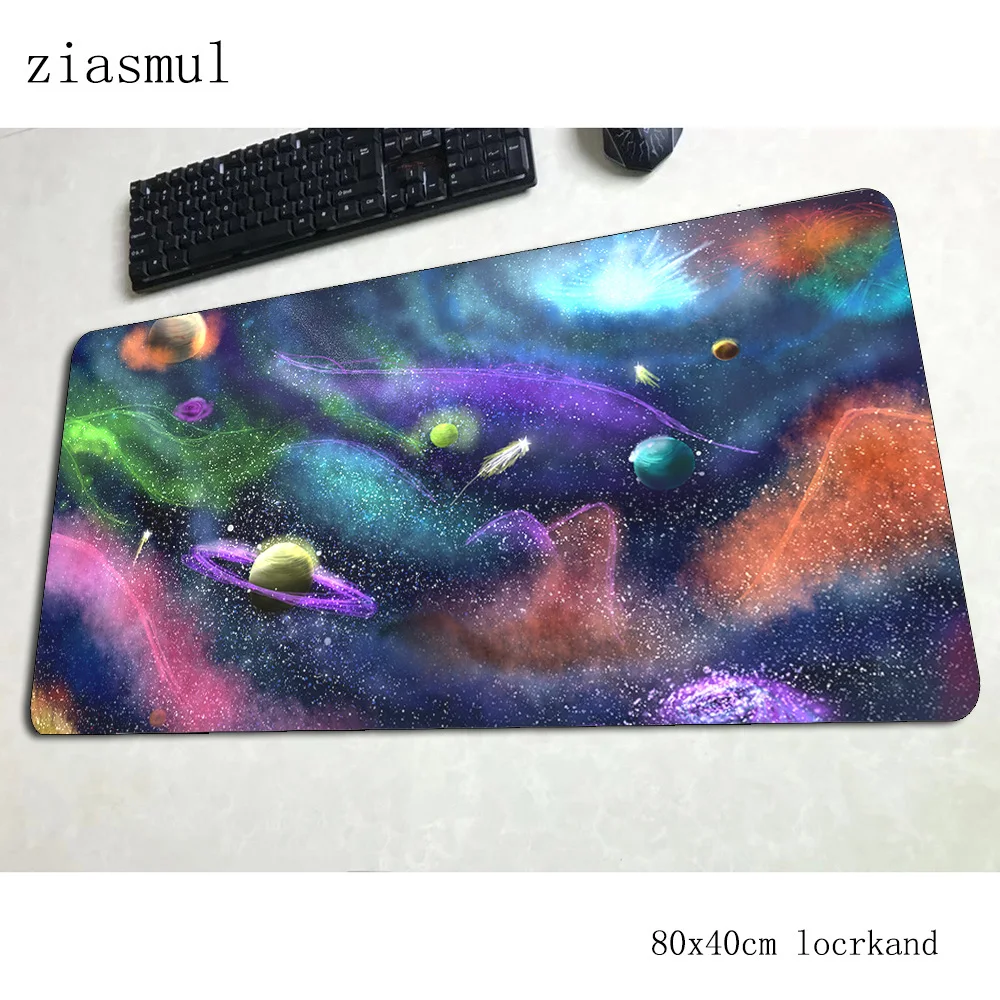 

universe mousepad 80x40cm xl Computer mouse mat gamer gamepad pc cute gaming mousemat desk pad office padmouse