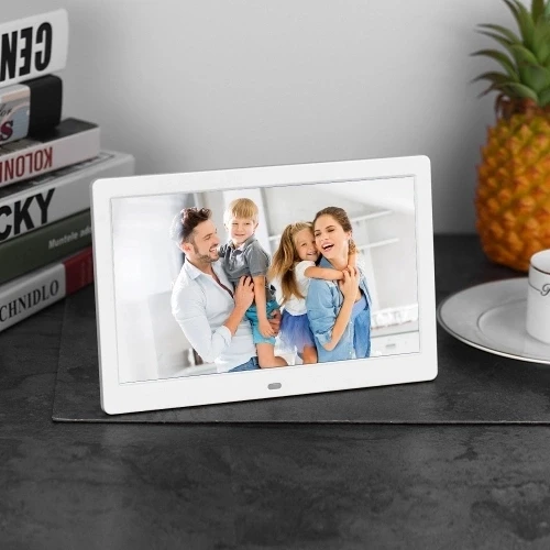 Retail 10 Inch Photo Frame &amp Digital Alarm LED Screen Simple Eletronic Album Support Clock/Calendar/Time Setting/Music/Pho |