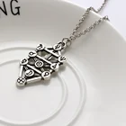 Винтажное геометрическое ожерелье с подвеской цепь Kabbalah Древо жизни ожерелье Очаровательные Подвески модные ювелирные изделия