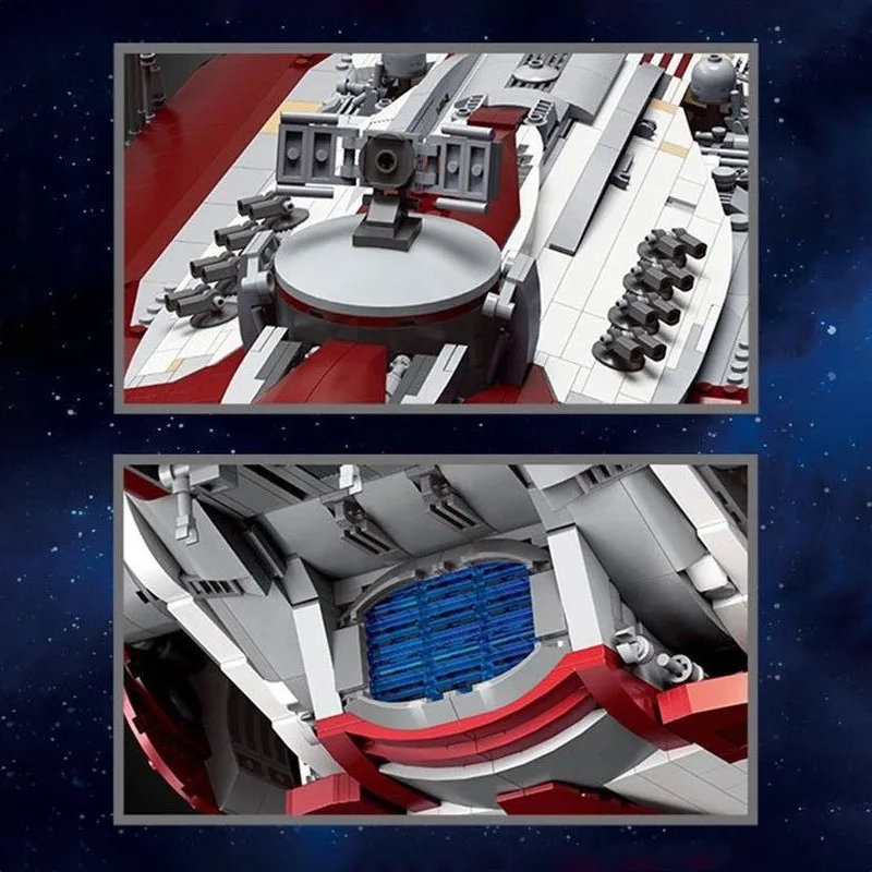 

MOULD KING 21002 Star Plan Toys The MOC 05079 Old Republic Cruiser Model Building Block Assembly Kit Bricks Kids Christmas Gift