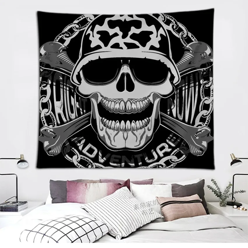 

Buccaneer skull Tapestry skull Creativity Tapestry home decoration Tapestry background Wall Hanging Cloth