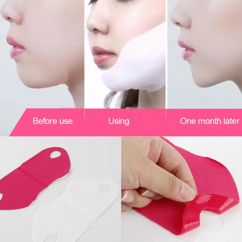 

5pcs V Shape Lifting Facial Mask Face Slim Chin Check Neck Lift Peel-off Mask V Shaper Facial Slimming Bandage Skin Care