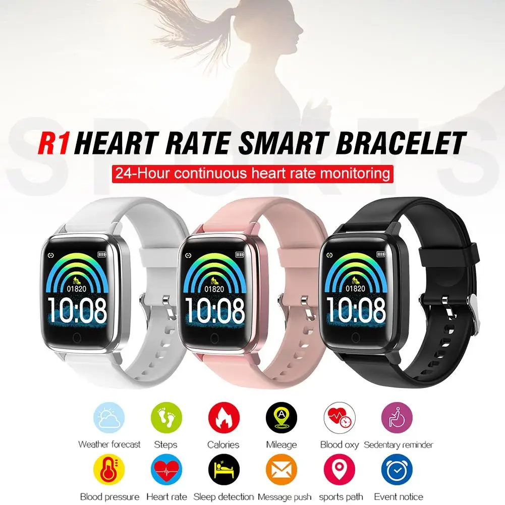 

D18 Smart Sports Watch Health Sleep Monitoring Smart Bracelet Waterproof Pedometer With High-definition Large Screen