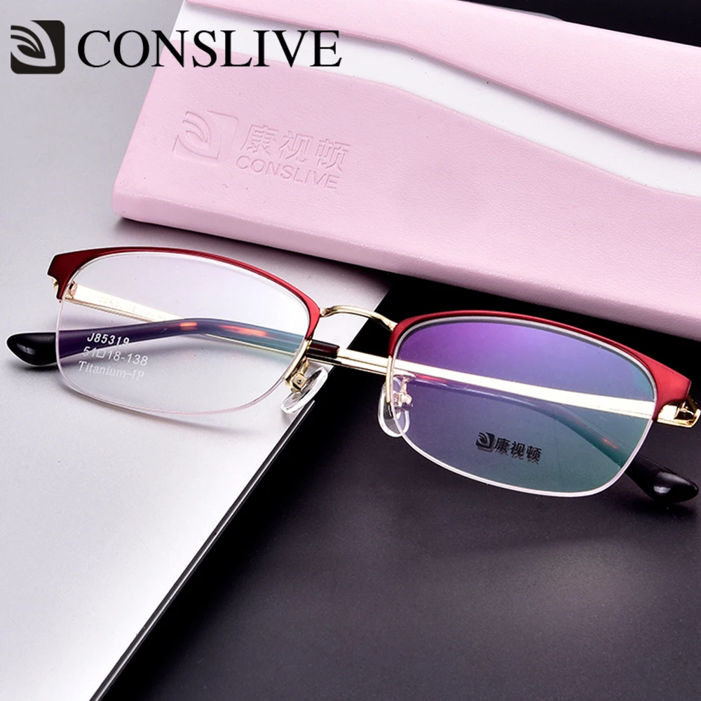 

Женская оправа, титановые очки, оптическая прогрессивная оправа для близорукости J85319