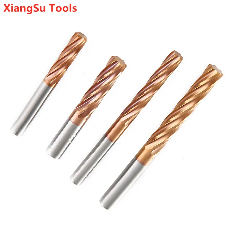 

D4.1 to D6mm HRC55 Grade Carbide Chucking Reamer Tungsten Material 4 Or 6 Flutes CNC Machine Use For Matel Working H7 Standard