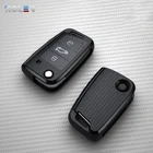 Мягкий чехол для автомобильных ключей из ТПУ, чехол-держатель для Volkswagen VW Golf 7 MK7 Tiguan для Skoda Octavia Seat Ibiza Leon FR 2 Aztec Altea