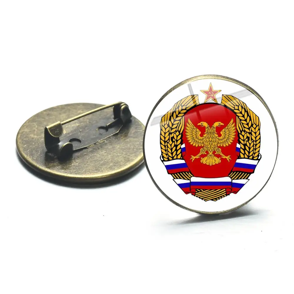 Классическая Брошь с серпом и молотом СССР металлическая брошь в форме серпа