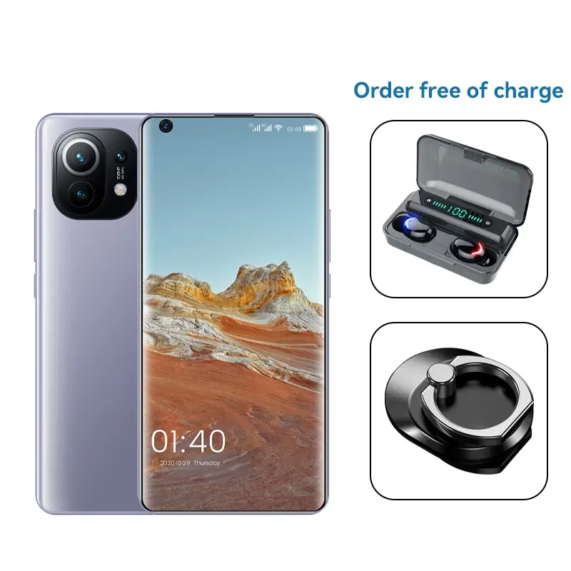 

Global Version M11 Pro Mobile Phone 7.3Inch 8+256G 32+64MP 10Core 5G Network 6800MAH Android 10 MTK6889