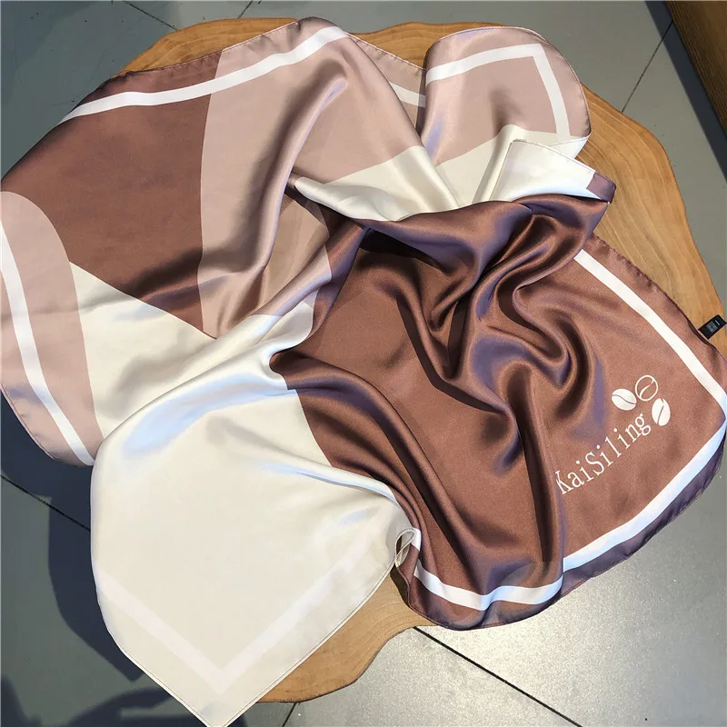 Дондэмун Весна и Лето Осень Новые Элегантные Маленькие Квадратные Полотенца Японский Журнал Шелкового Универсального Су.