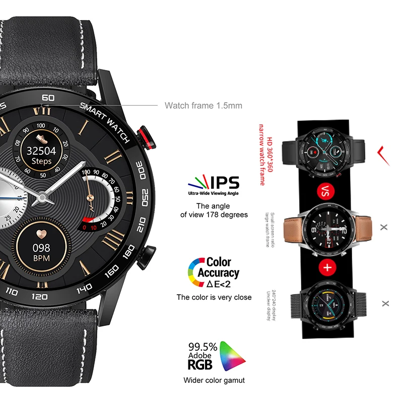 Смарт часы Timewolf мужские водостойкие IP68 ЭКГ 2021 дюйма|Смарт-часы| |