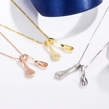 

New S925 Sterling Silver Spoon Fork Necklace Clavicle Chain Ins Wind Niche Design Sense Live Broadcast Explosion Necklace Women