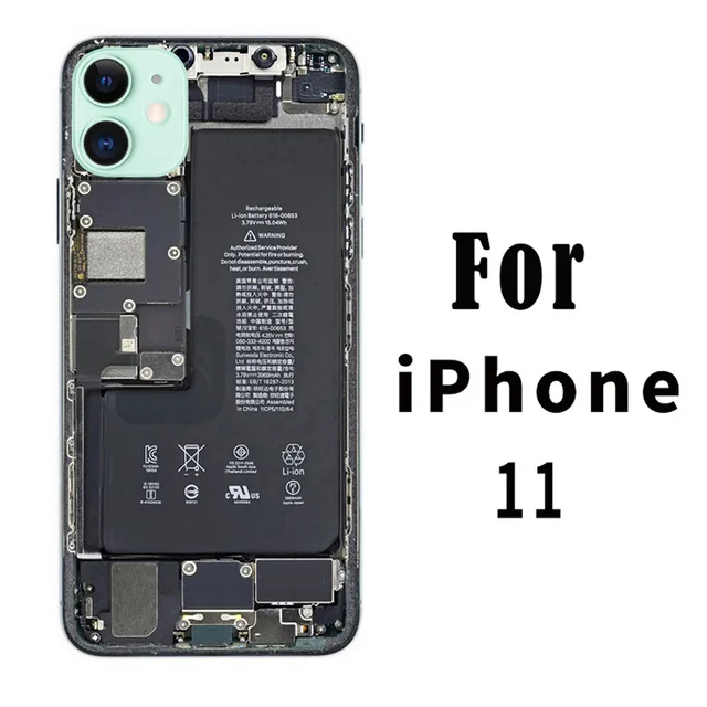 Забавный имитирующий телефон ремонтный стикер для iPhone 6 6S 7 8 Plus кожа ПВХ наклейка для iPhone X Xr Xs Max прочные царапинам пленки - Цвет: For iPhone 11