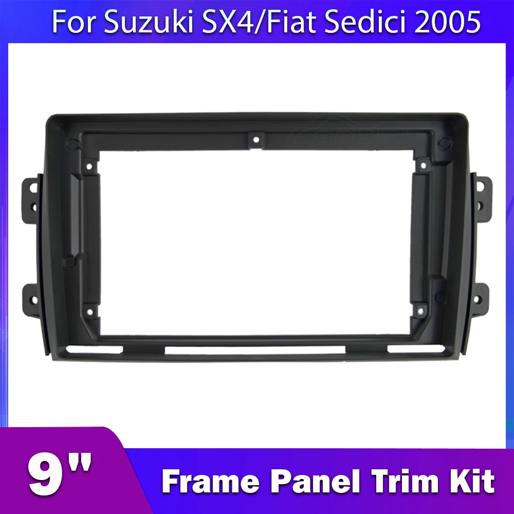 

For Suzuki SX4 Fiat Sedici 9 Inch Car Radio Fascia Frame 2-din Dash Trim Kit Stereo Dashboard Tape Recorder Audio Multime Panel