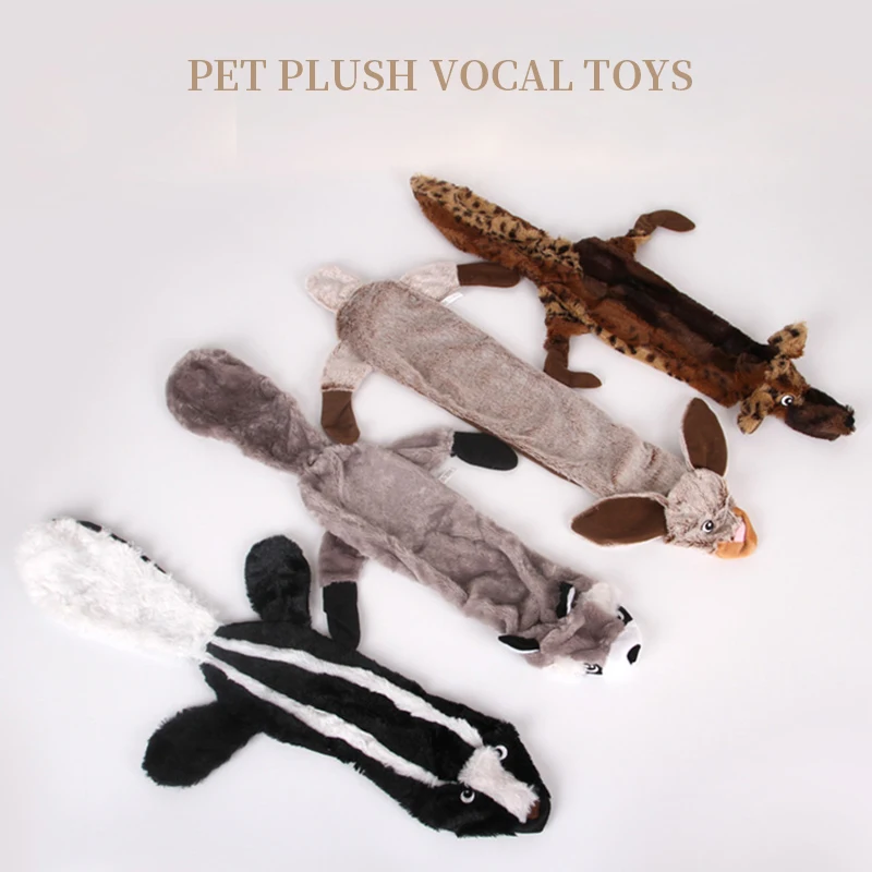 

New Cute Plush Toys Squeak Pet Dog Chew Squeaky Whistling Involved Squirrel Dog Toys Plush Molar Pet Interactive Deodorant Toy