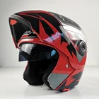 Мотоциклетный шлем с двойным объективом, с внутренним солнцезащитным козырьком