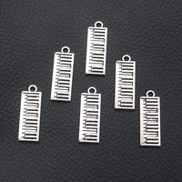 8pcslot silver plated piano charm metal pendants diy necklaces bracelets jewelry handicraft accessories 3010mm p190