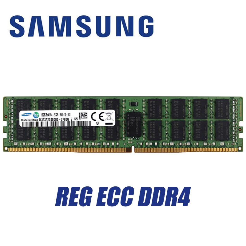 Samsung REG ECC ram DDR4 для X99 8 ГБ 16 4 32 г Серверная память 2400 2133 2666 МГц PC4 2133P 2400T в оперативная