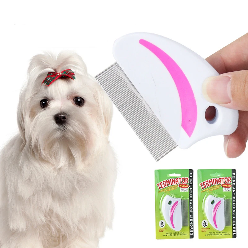 

1pc Pet Dog Comb Remove Flea Hair Brush Hair Comb Puppy Cat Comb Dog Brush Multifunction Pet Grooming Stainless Steel