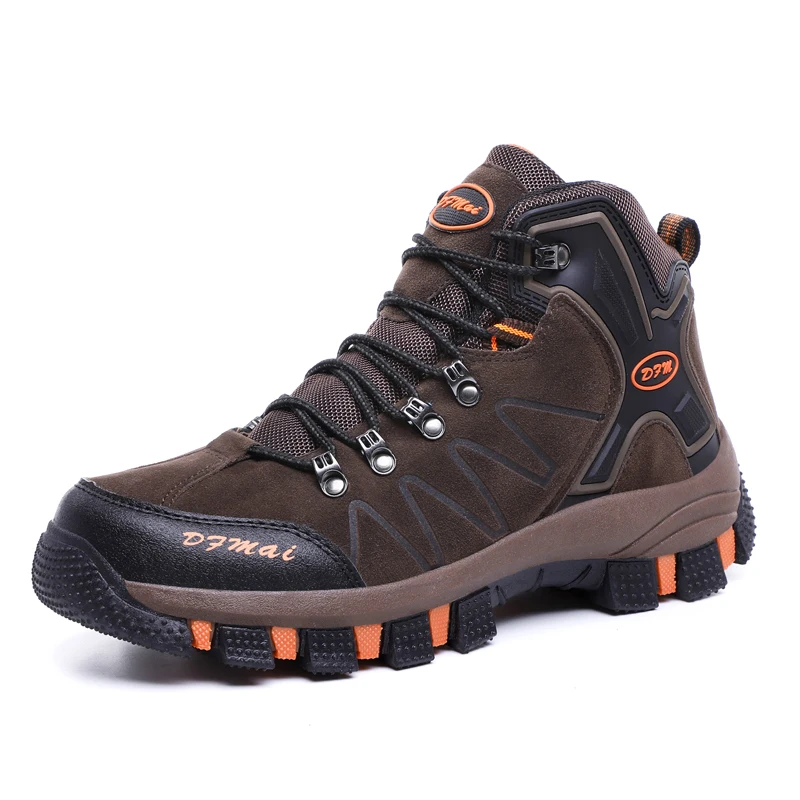 

New Four Season Mens Mountain Working Boots Waterproof Woman Shoes Sneakers Zapatillas Outdoor Hombre Senderismo Plus Size 36-46