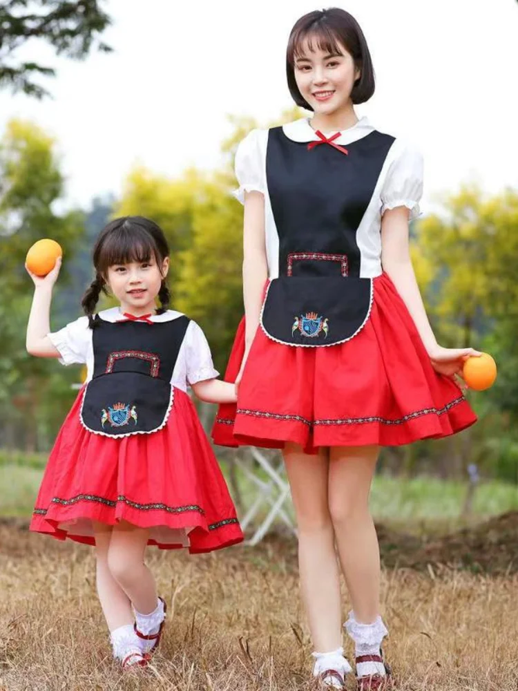 Festival Children'day Wedding Party Girls Dress Christmas Outfits  Mommy and Me Clothes Family Matching Outfits Beer Clothes images - 6