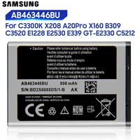 samsung original replacement battery ab043446be ab463446bu for samsung x208 c3300k f299 b189 b309 x160 ab463446bc ab463446ba