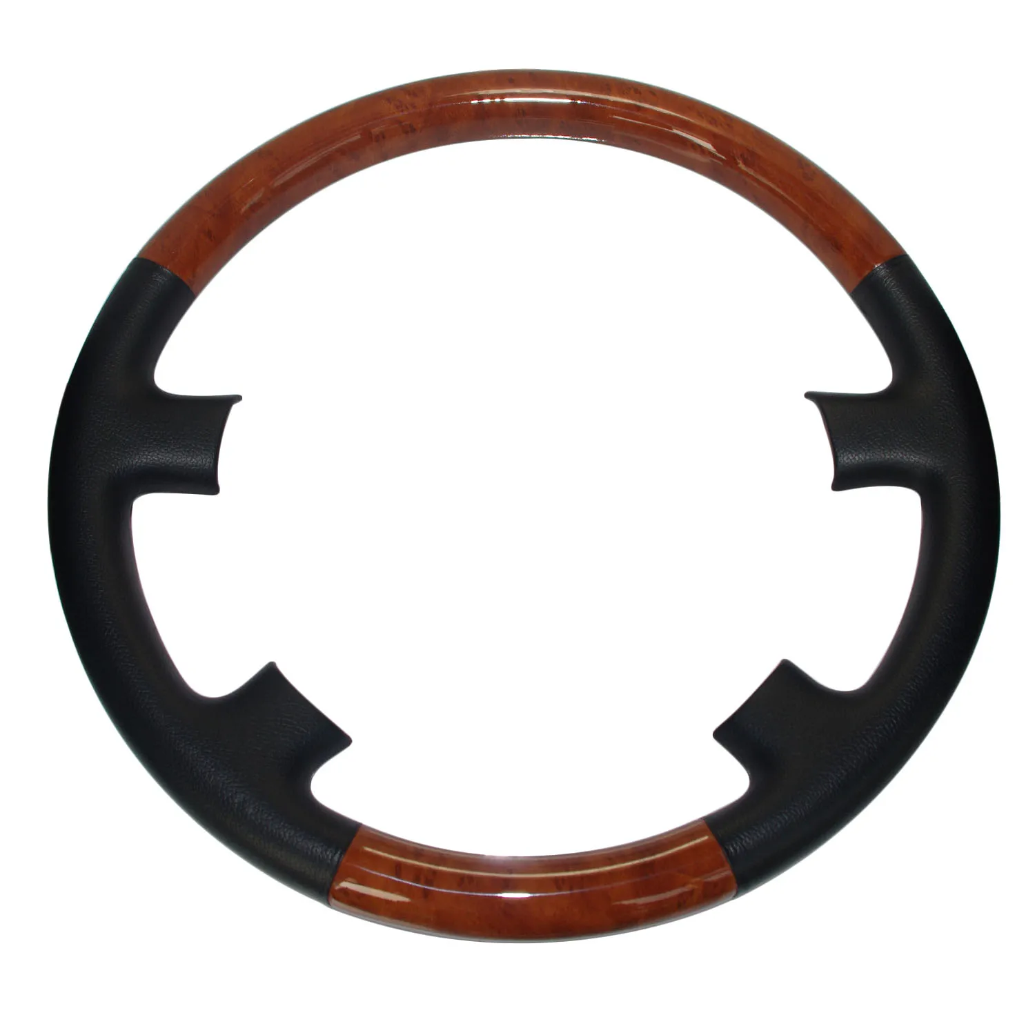 Black Leather Wood Кожаный деревянный чехол на руль для 1998-2002 Toyota Land Cruiser 100 FJ100 4700 4500 Lexus LX470 LX450 LS400 - Название цвета: Black Leather Wood