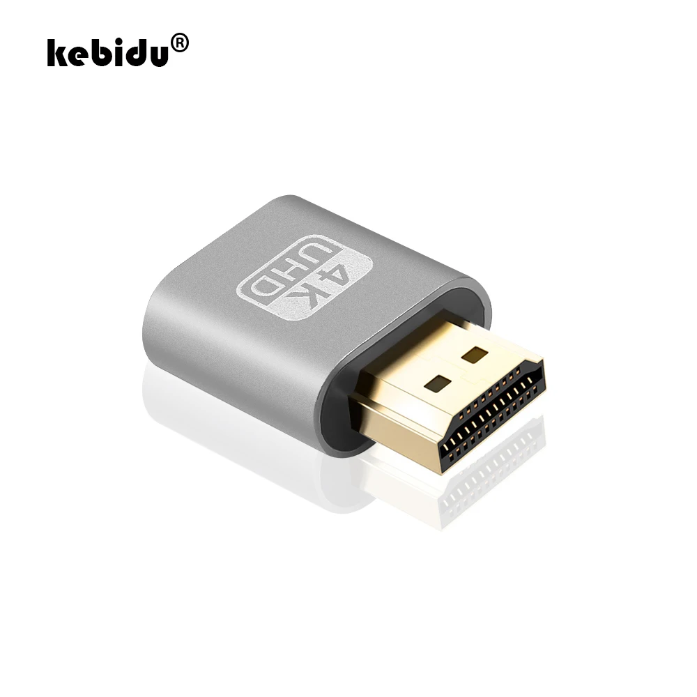 Адаптер Виртуального дисплея VGA HDMI-совместимый DDC EDID фиктивный штекер без головы